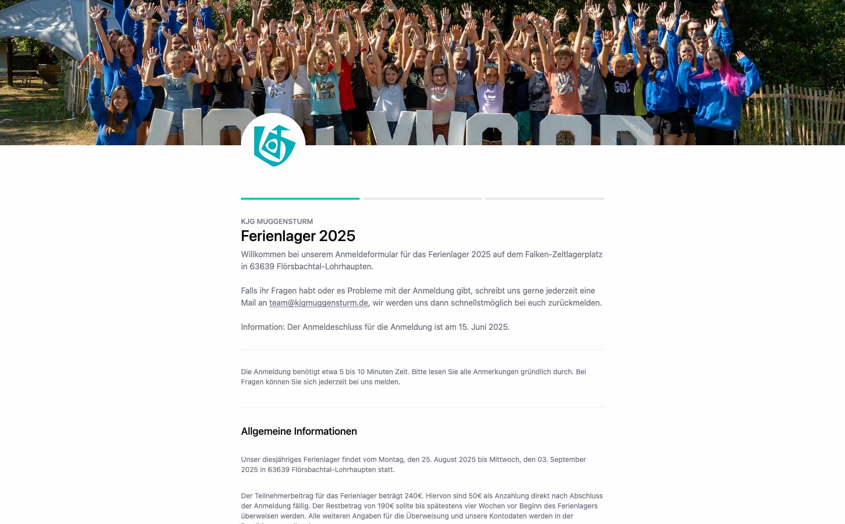 vorschau anmeldeformular