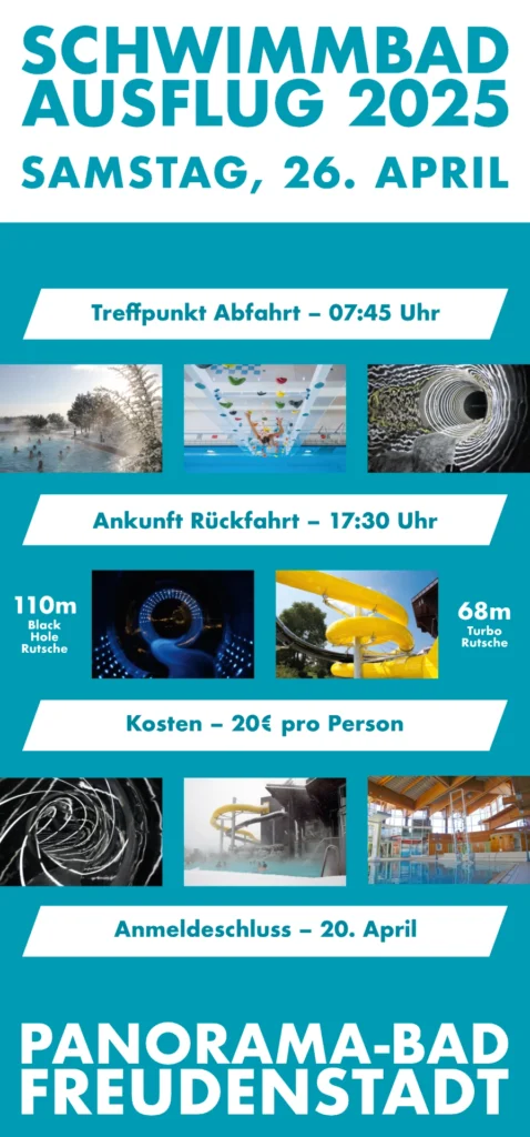 Flyer Schwimmbadausflug 2025